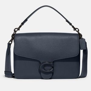 Coach Navy Leather Messenger Bag